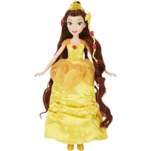 Disney Princess Long Locks Belle – Hasbro-Puppe mit langen Haaren und Accessoires