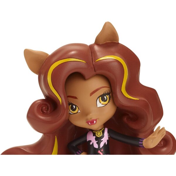 Mattel Monster High Mini Bambola Clawdeen Wolf con Look Mostruoso e Dettagli Curati