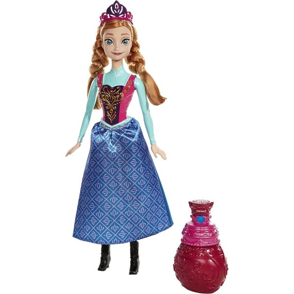 Anna Disney Frozen Puppe mit magischem Farbwechseleffekt, 21 x 32,5 cm
