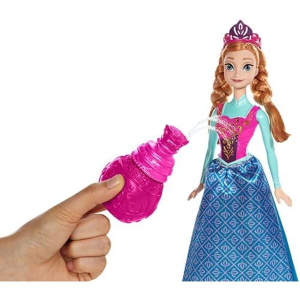 Anna Disney Frozen Puppe mit magischem Farbwechseleffekt, 21 x 32,5 cm