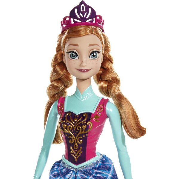 Anna Disney Frozen Puppe mit magischem Farbwechseleffekt, 21 x 32,5 cm
