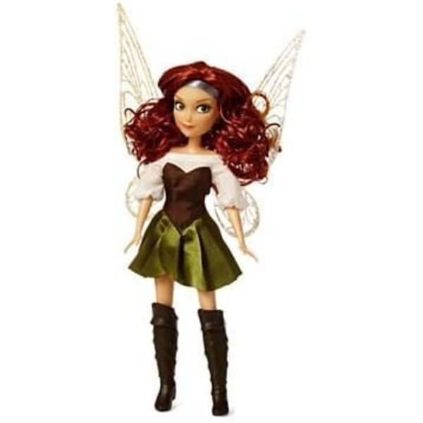Disney Fairies Zarina Puppe mit Glitzerflügeln, beweglichen Armen und Beinen, 11 cm