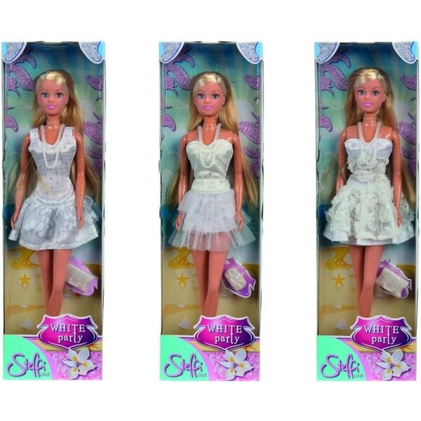 Steffi Love Doll Λευκό Καλοκαιρινό Φόρεμα 29 cm - 3 Παραλλαγές