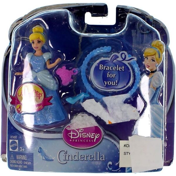 Disney Magiclip Aschenputtel mit Bettelarmband – Prinzessinnenpuppe 3+