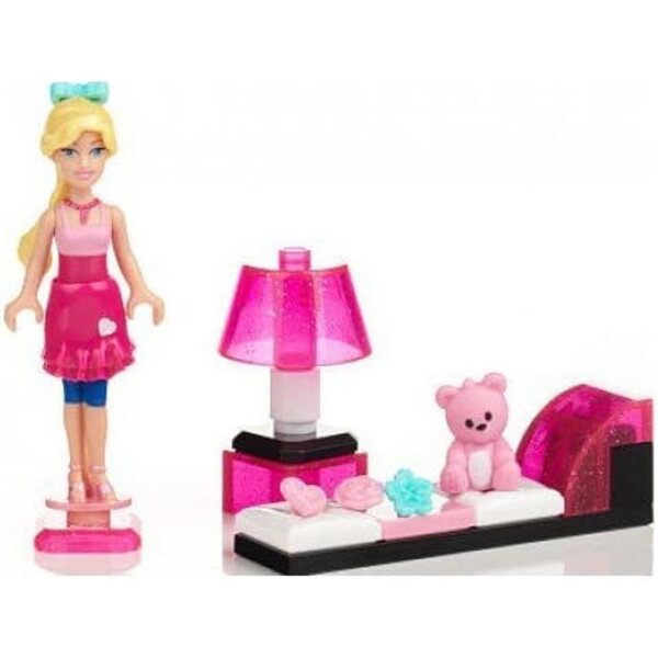 Barbie Pyjama Party Mega Bloks 21 Teile mit Charakter und Modeaccessoires