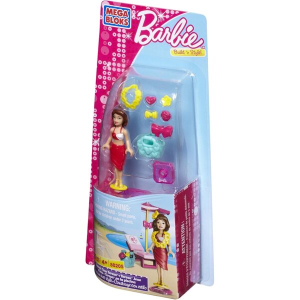 MEGA Bloks Barbie Splash Time Teresa mit Strandkorb und Zubehör