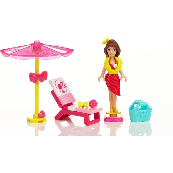 MEGA Bloks Barbie Splash Time Teresa mit Strandkorb und Zubehör