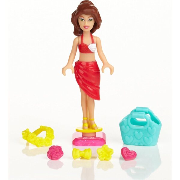 MEGA Bloks Barbie Splash Time Teresa mit Strandkorb und Zubehör