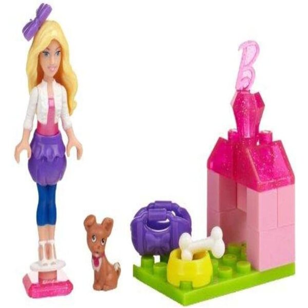 Mega Bloks Barbie Puppy Pals Haus und Zubehör zum Bauen von Welpen