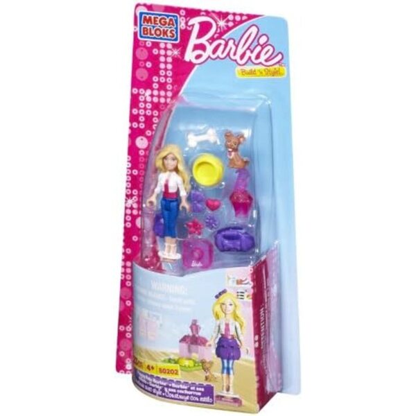 Mega Bloks Barbie Puppy Pals Haus und Zubehör zum Bauen von Welpen