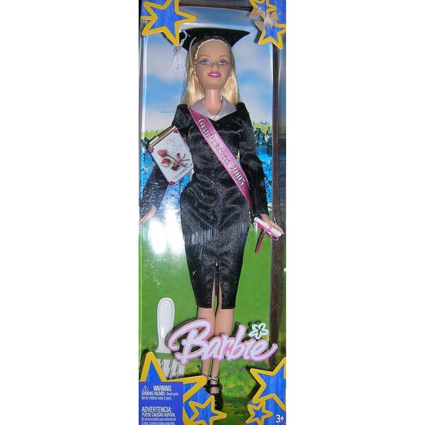 Barbie Graduation 2005 Special Edition mit elegantem Kleid und Diplom