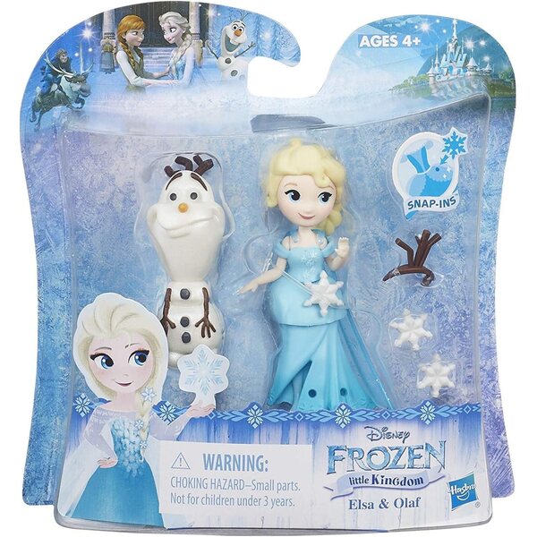 Hasbro La Regina di Ghiaccio Little Kingdom Elsa con Trono e Accessori per Bambini 4+
