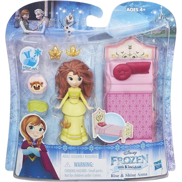 Hasbro La Regina di Ghiaccio Little Kingdom Elsa con Trono e Accessori per Bambini 4+
