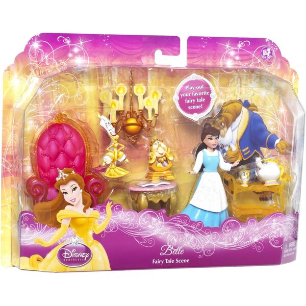 Disney Bella Puppe mit Möbeln – Spielset „Prinzessin und fabelhafte Freunde“.