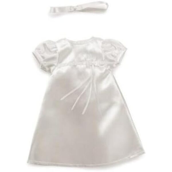 Trudi Vestito da Battesimo 30 cm per Bambole - Bianco Elegante