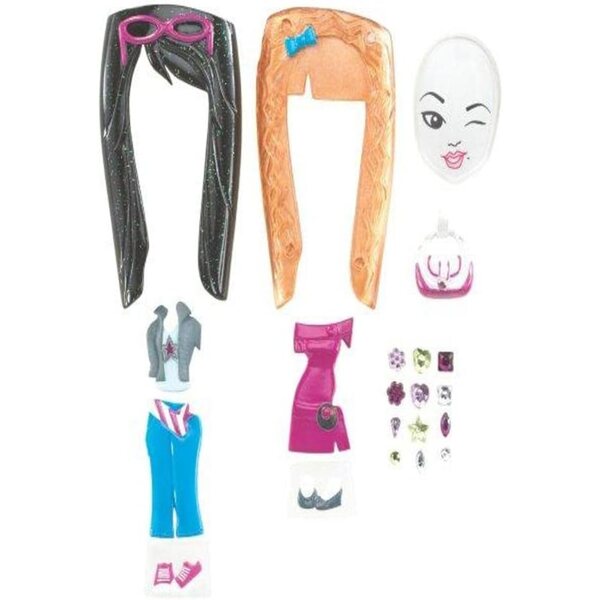 Barbie Girls Fashion Pack Pink/Blue - 2 Outfit, Accessori e Acconciature