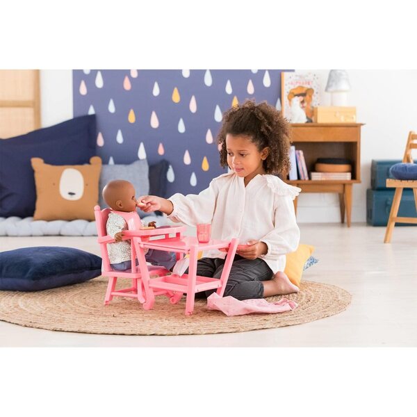 Corolle Mon Grand Poupon 2 in 1 Hochstuhl für Puppen 36-42 cm, +3 Jahre