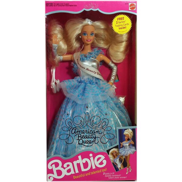 Barbie American Beauty Queen: Schönheitskönigin-Puppe mit funkelndem Kostüm