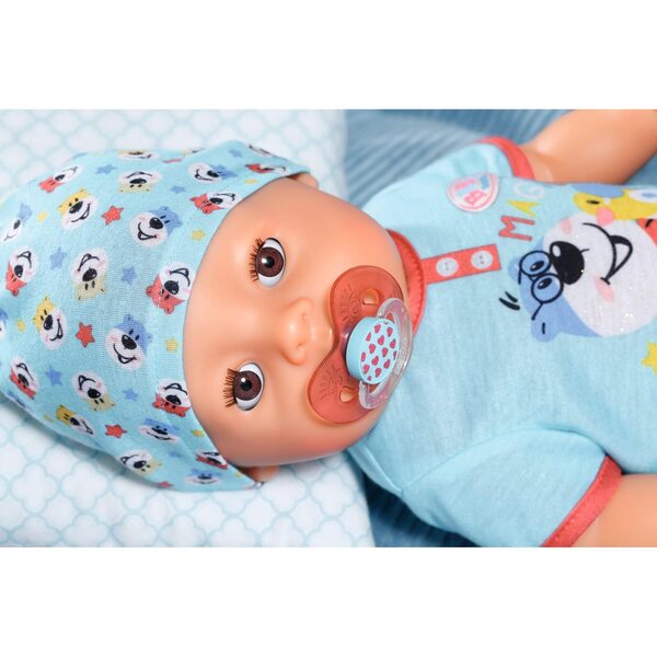 BABY born Magic Boy 43 cm con 10 Funzioni Realistiche e Magico Ciuccio