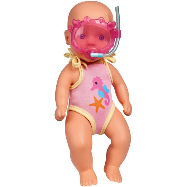 Simba New Born Baby 30 cm Badepuppe mit Brille und Badeanzug