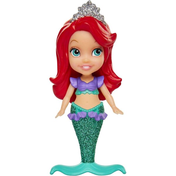 Disney-Prinzessin Ariel, kleine Meerjungfrau, 7,5 cm – detaillierte Mini-Figur