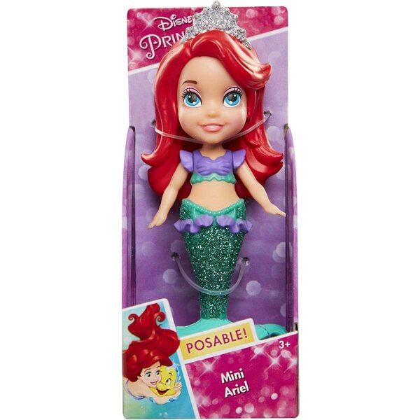 Bambola Principessa Disney Ariel Sirenetta 7,5 cm - Mini Statuetta Dettagliata