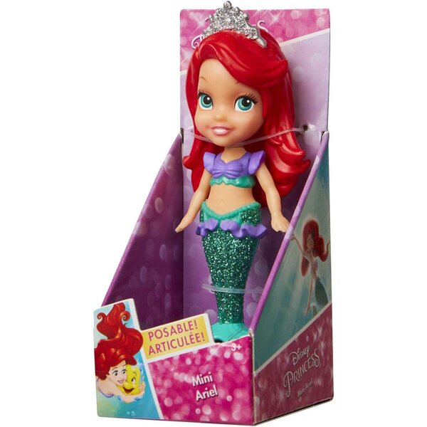 Bambola Principessa Disney Ariel Sirenetta 7,5 cm - Mini Statuetta Dettagliata