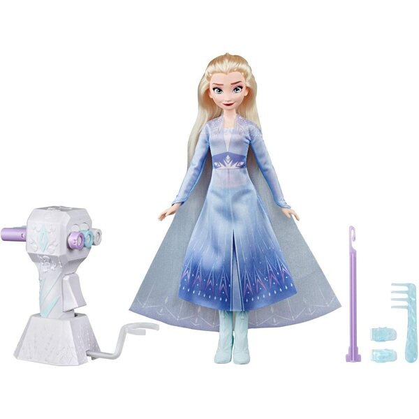 Elsa Frozen Sister Styles Puppe mit langen Haaren und Haarflechtwerkzeug