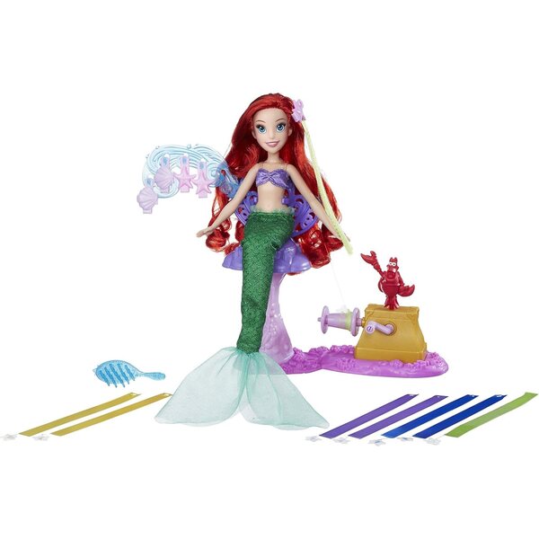 Disney Ariel Ribbon Salon mit Haarschmuck und beweglicher Puppe