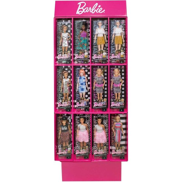 Barbie Fashionistas Mattel DFT82 – Puppe mit verschiedenen Looks und echter Mode