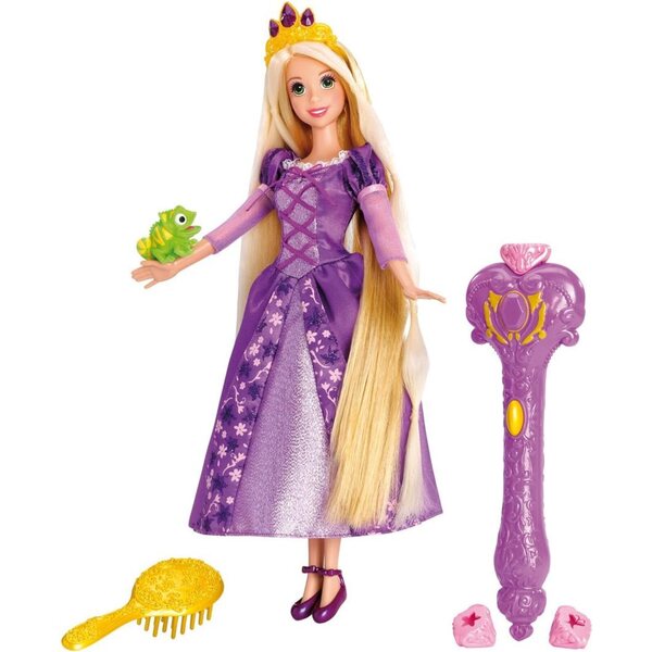 Disney Princess Rapunzel Fairytale Hair – Ändern Sie die Farbe ohne Wasser mit einem Zauberstab