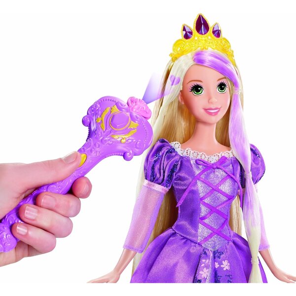 Disney Princess Rapunzel Fairytale Hair – Ändern Sie die Farbe ohne Wasser mit einem Zauberstab