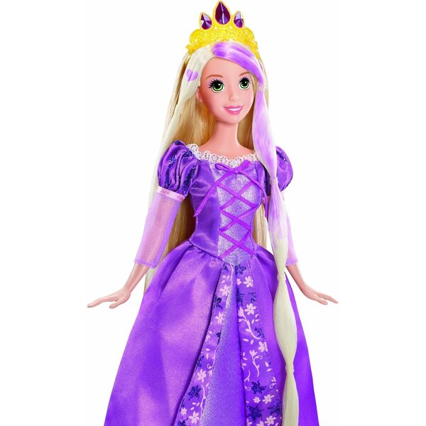 Disney Princess Rapunzel Fairytale Hair – Ändern Sie die Farbe ohne Wasser mit einem Zauberstab