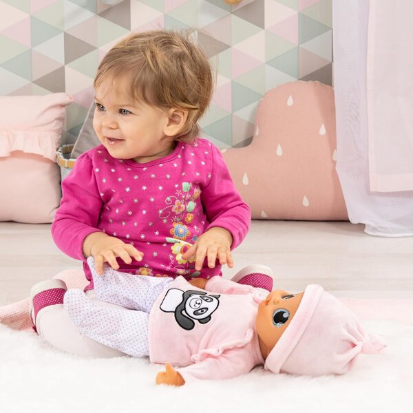 Bayer Design Bambola I Baby Interattiva 38 cm con Suoni, Bocca Mobile e Accessori