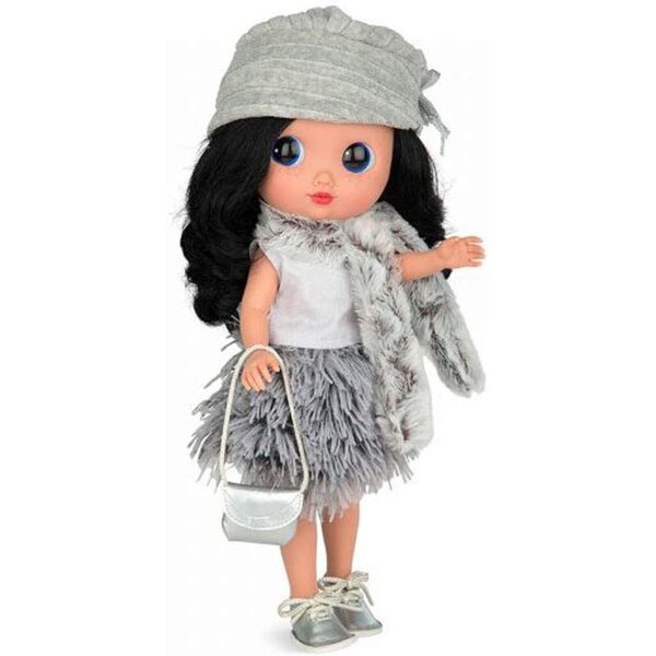 Arias Elegance Dunya Puppe 38 cm Vinylkörper mit Haaren und modischem Kleid