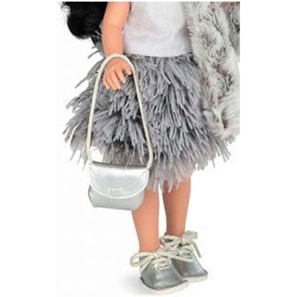 Arias Elegance Dunya Puppe 38 cm Vinylkörper mit Haaren und modischem Kleid
