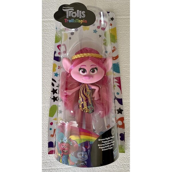 Hasbro TRS Groove Stylin Poppy - Bambola DreamWorks Trolls con Accessori e Stile Unico