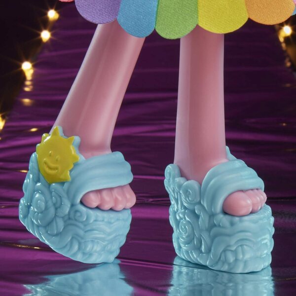 Hasbro Trolls World Tour - Poppy Glamour con 2 suoni e look Rock Pop multicolore