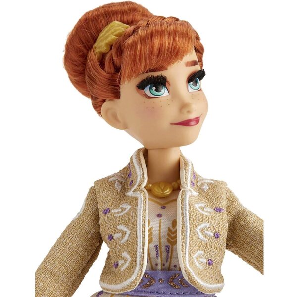 Bambola Anna Frozen 2 con Abito Bianco Scintillante e Accessori Moda Disney