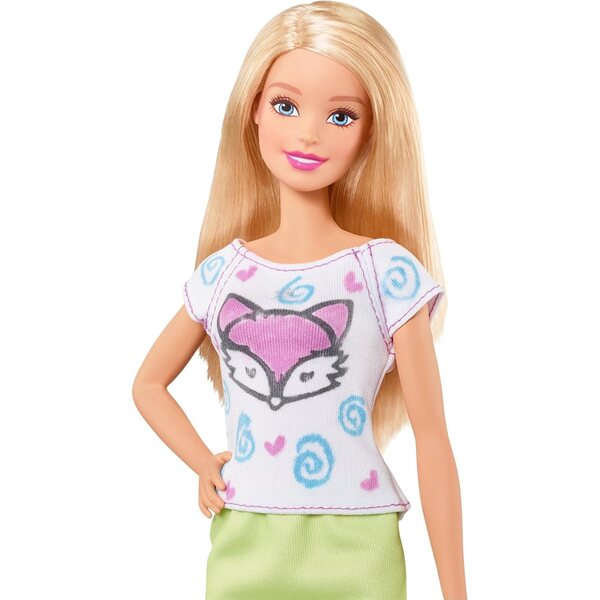 Mattel Barbie Fashion Designs Plates set con piatti reversibili e pennarelli colorati