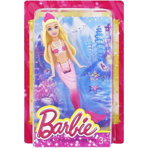Barbie Mini Bambola da Favola BLP46 - Sirena con Tiara e Accessori Rosa