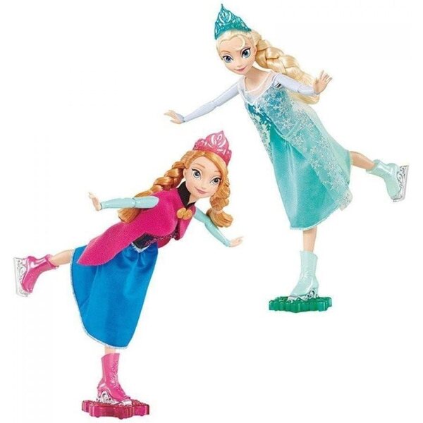 Mattel Disney Princess Frozen Eislaufpuppe mit Schwestern – Winterspiele