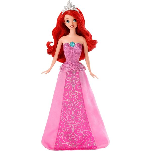 Disney-Prinzessin Ariel-Puppe, die mit Musik von einer Meerjungfrau in eine Prinzessin verwandelt werden kann