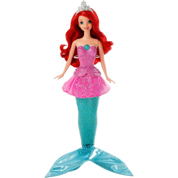 Disney-Prinzessin Ariel-Puppe, die mit Musik von einer Meerjungfrau in eine Prinzessin verwandelt werden kann