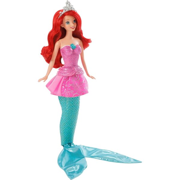 Disney-Prinzessin Ariel-Puppe, die mit Musik von einer Meerjungfrau in eine Prinzessin verwandelt werden kann