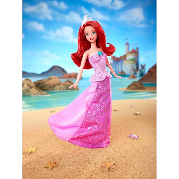 Disney-Prinzessin Ariel-Puppe, die mit Musik von einer Meerjungfrau in eine Prinzessin verwandelt werden kann