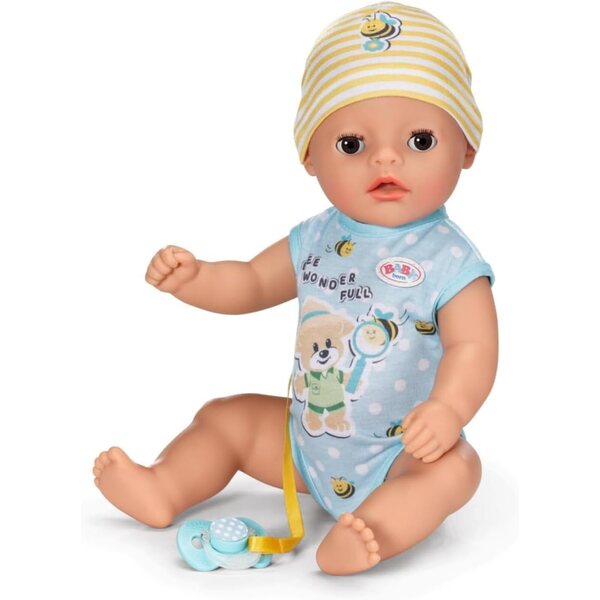 BABY born Little Baby Boy Puppe 36 cm mit 7 Funktionen, ohne Batterien, ideal für 1 Jahr+