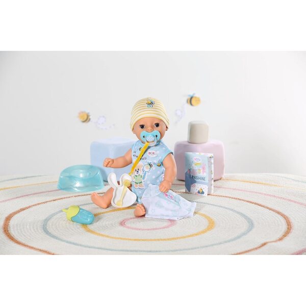 BABY born Little Baby Boy Puppe 36 cm mit 7 Funktionen, ohne Batterien, ideal für 1 Jahr+