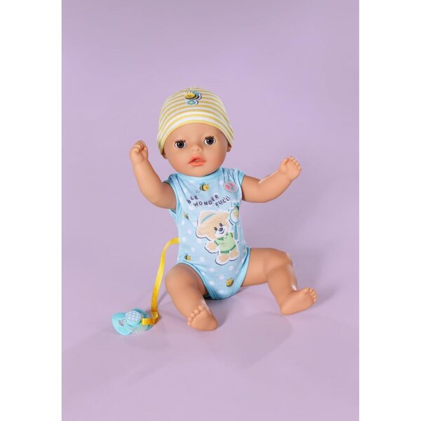 BABY born Little Baby Boy Puppe 36 cm mit 7 Funktionen, ohne Batterien, ideal für 1 Jahr+