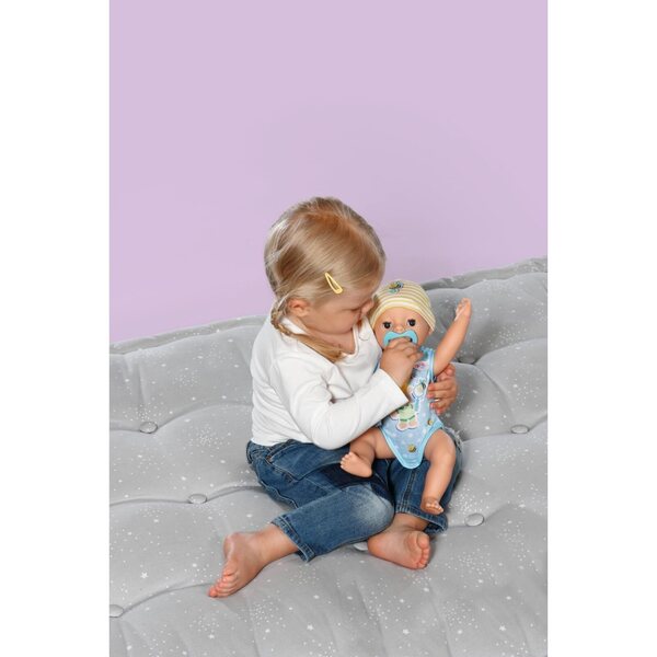 BABY born Little Baby Boy Puppe 36 cm mit 7 Funktionen, ohne Batterien, ideal für 1 Jahr+